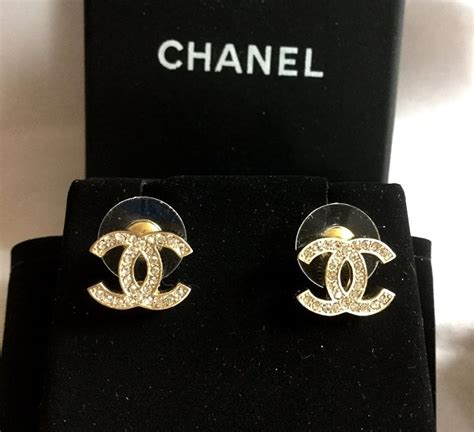 chanel chandelier earrings|authentic Chanel stud earrings.